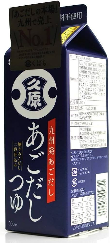 Amazon.co.jp: 久原醤油 あごだしつゆ 500ml : 食品・飲料・お酒
